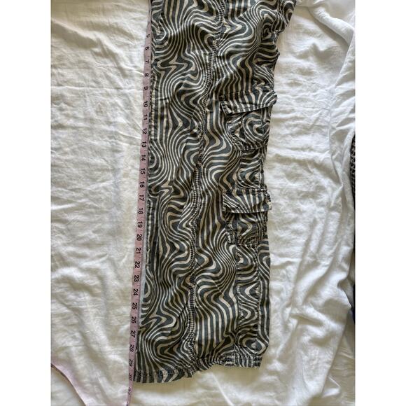 Urban Outfitters BDG Y2K Retro Swirl Print Utility Cargo Jogger Pants Size Small - Picture 15 of 15